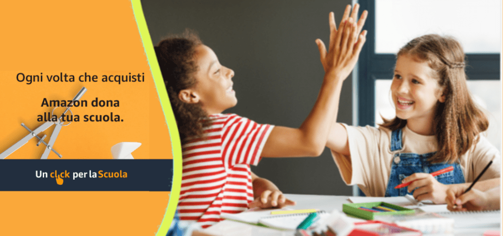 Fai acquisti su Amazon? Associa la nostra scuola al tuo account: ci guadagniamo&nbsp;tutti!